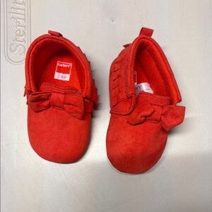 Carter's Red Baby Shoes with Bow